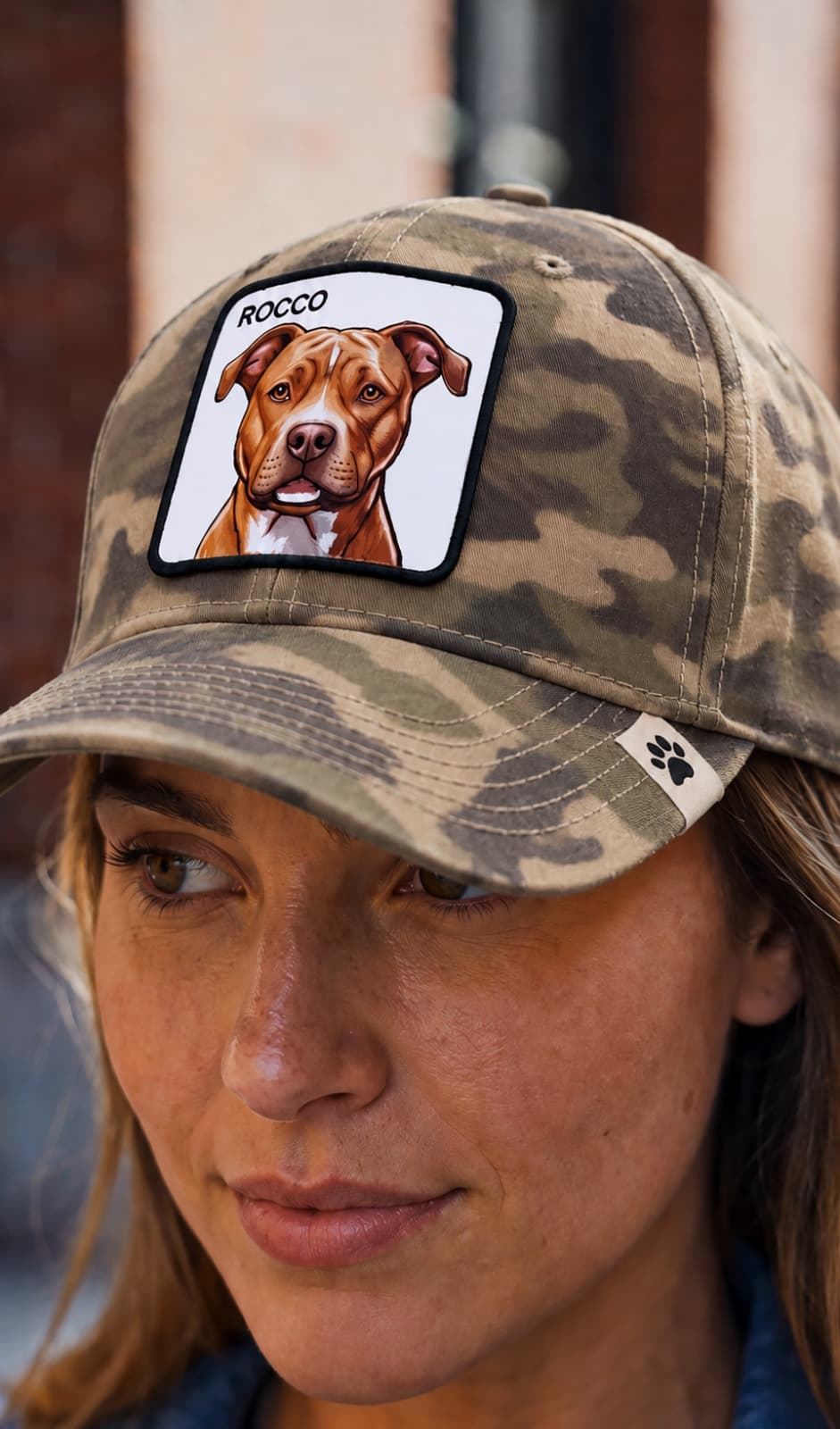 Gorra Camo con el patch de Rocco